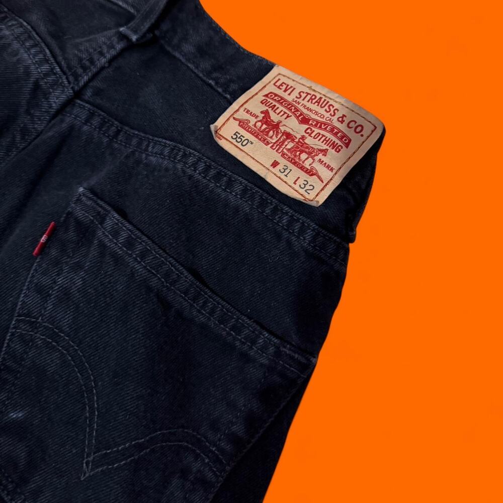 Vintage levis 550 black relaxed Jeans